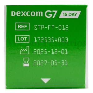 DEXCOM G7 15 Day Sensor STP-FT 010/011/012
